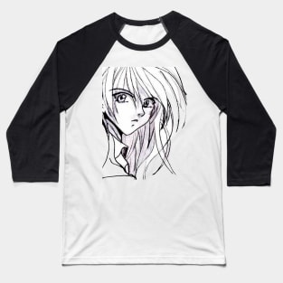 Anime face Baseball T-Shirt